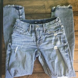 BKE Women's Distressed Blue Jeans